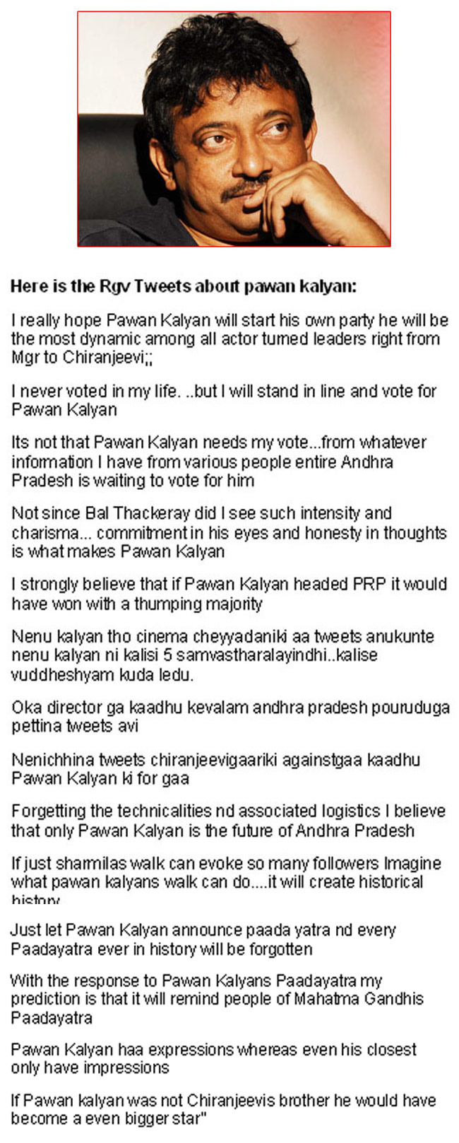 ramgopal varma about pavankalyan,ramgopal varma tweets about powerstar pavankalyan,  ramgopal varma about pavankalyan, ramgopal varma tweets about powerstar pavankalyan, 